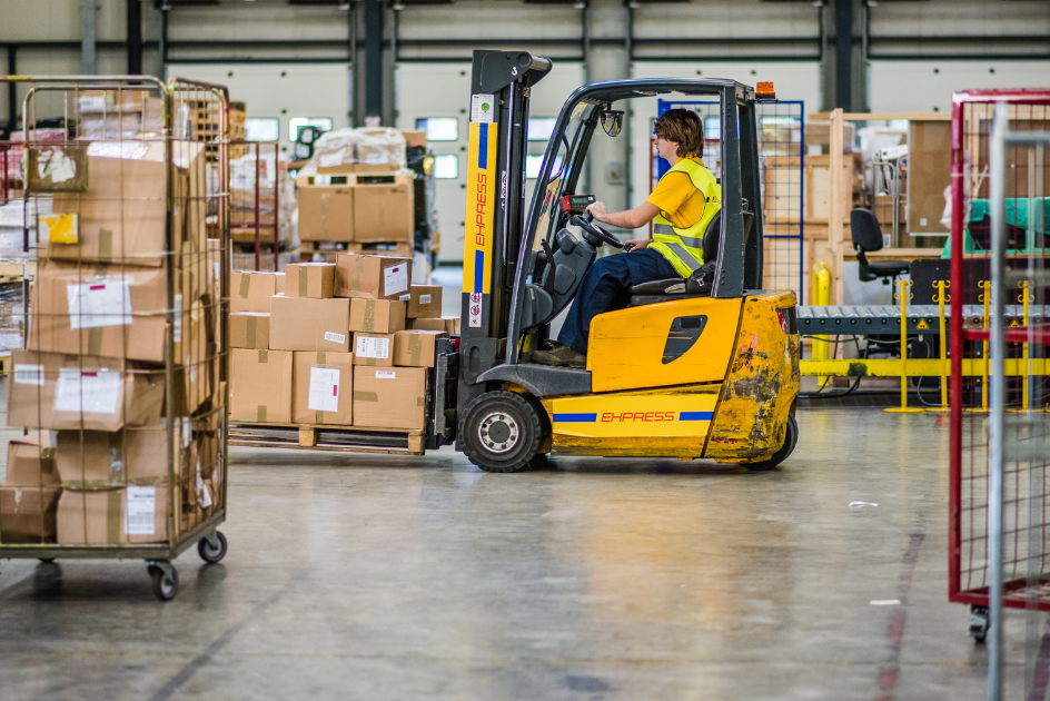 driving a forklift